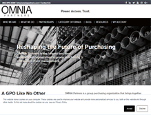 Tablet Screenshot of omniapartners.com